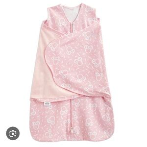 Halo Pink Sleep Sack with White Bow Pattern